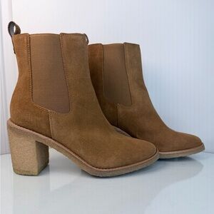 Ralph Lauren Tan Suede Ankle Boots